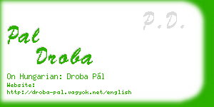 pal droba business card