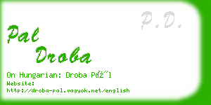 pal droba business card